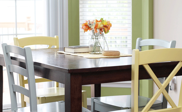 Original Cottage painted furniture in a Cottage Coastal style kitchen