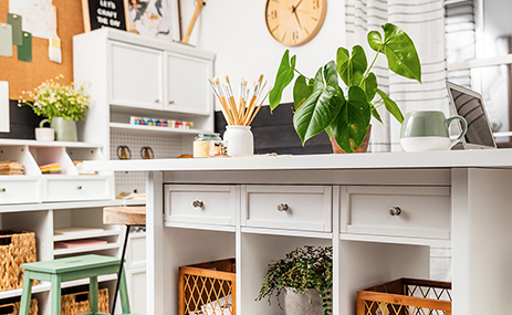 Craft Storage Center from an Old Hutch! - Positively Splendid