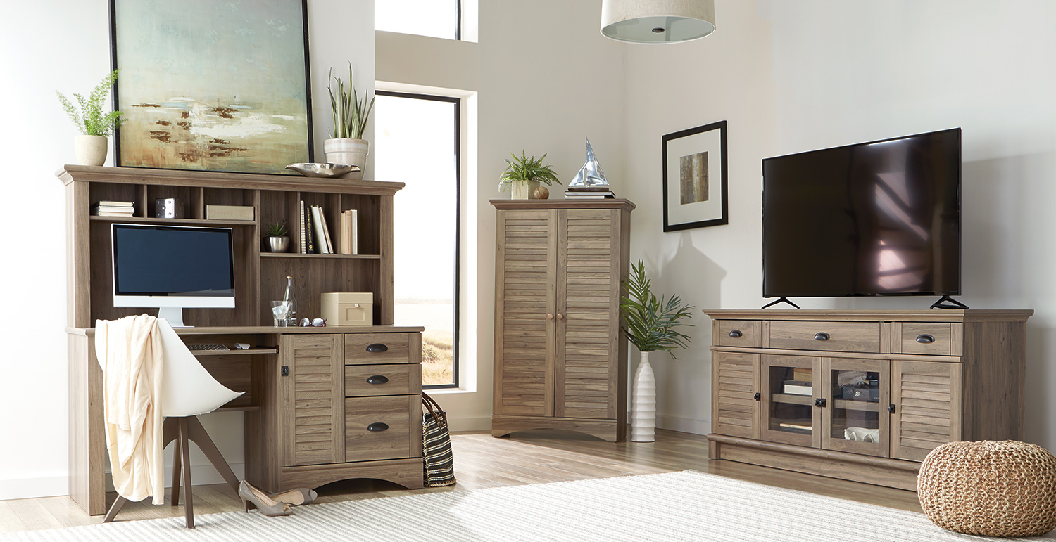 Cottage Style Bedroom Furniture In Antique Finish Harbor