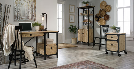 Steel River: Oak Rustic & Industrial Furniture Collection – Sauder