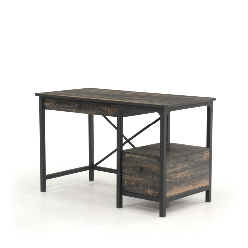 sauder steel river desk