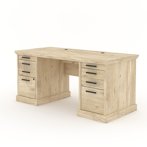 white oak executive desk