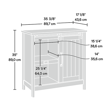 Adept Storage Accent Storage Cabinet 422473 Sauder Sauder Woodworking