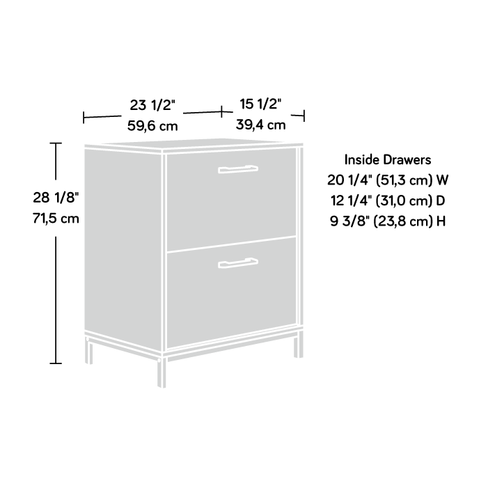 North Avenue Lateral File Cabinet Charter Oak (427280) – Sauder