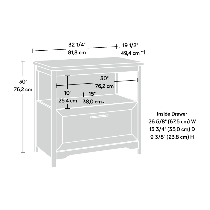 Coral Cape Lateral File Cabinet Sindoori Mango (431695) – Sauder