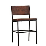 Counter Height Stool with Wood Seat in Java 397522