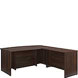 72” x 78" Bowfront Executive L-Desk Combo 431542