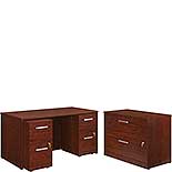 60” x 30" 4-File Double Ped Desk/Lat File 431791