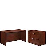 60” x 30" Desk with Lateral File 431805