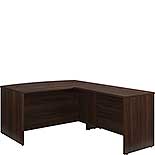 60” x 78" Bowfront Executive L-Desk Combo 431865