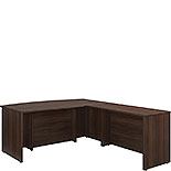 72” x 84" Bowfront Executive L-Desk Combo 431873