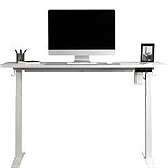 60" x 27" Electric Standing Desk in White 431985