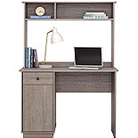 Home Office Deluxe White Wood Storage Computer Desk with Hutch - Saracina  Home
