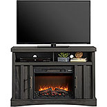 Electric Fireplace TV Credenza in Black 435695