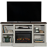 Fireplace TV Credenza in Winter Oak 441600