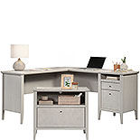 L-Shaped Desk & Lateral File Cabinet Bundle 443689