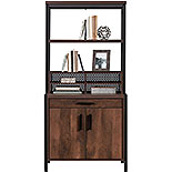 Library Base Cabinet with Hutch Bundled Set 443693