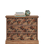 3-Drawer Bedroom Chest with Floral Pattern 446264