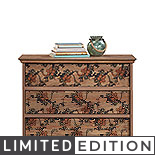 3-Drawer Bedroom Chest with Floral Pattern 446264