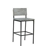 Bar-Height Chair with Wood Seat in Gray 552450