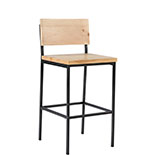 Bar-Height Chair with Wood Seat in Natural 552511