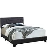 All-in-One Upholstered King Bed in Dark Gray 557412