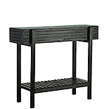 Herb Planter with Metal Tray in Black 576832