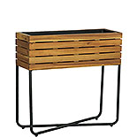 Rectangular Planter w/ Metal Legs in Natural 576837