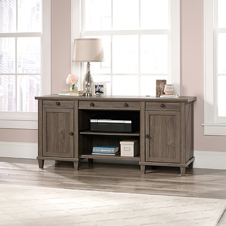 Hammond Home Office Credenza Emery Oak 423529 Sauder Sauder