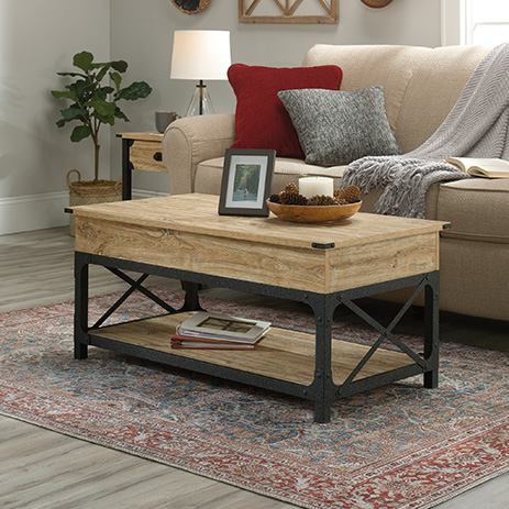 Sauder Lift Top Coffee Table Assembly - Sauder Living Room Industrial