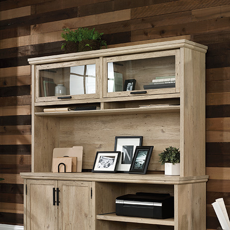 office hutch with doors