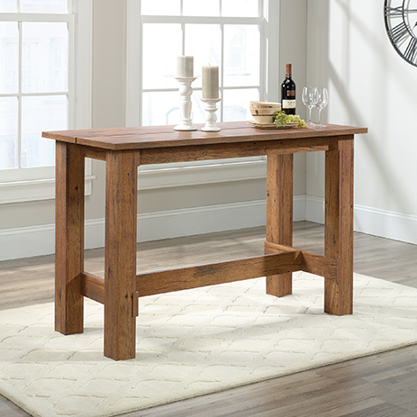 sauder boone mountain counter height dining table