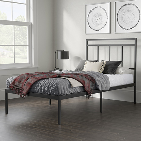 Twin Platform Bed With Headboard 429350