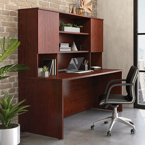 72 desk with hutch