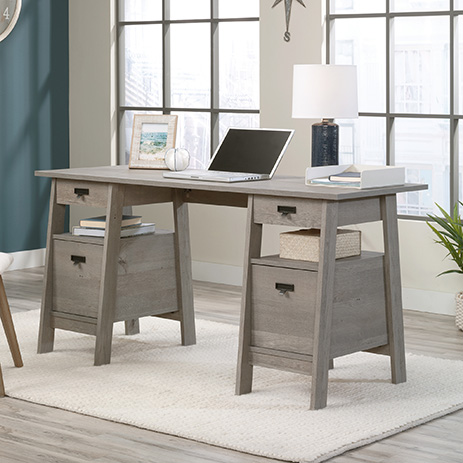 sauder executive trestle desk