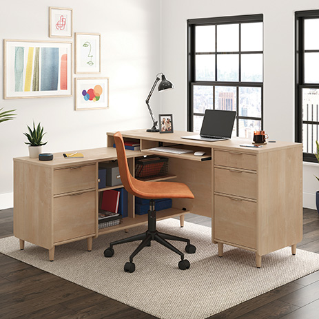 sauder clifford l shaped desk