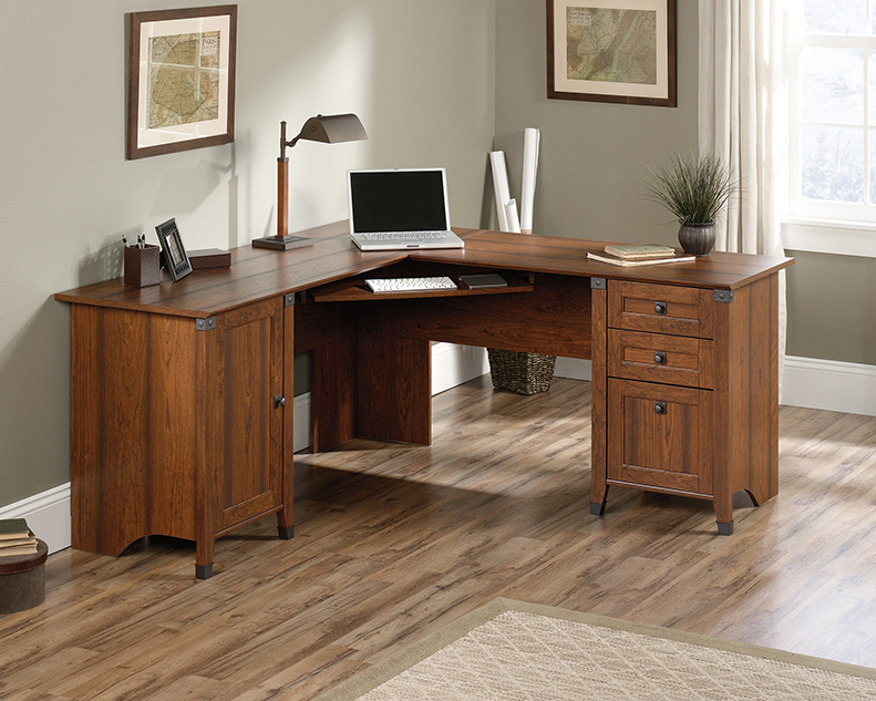 Carson Forge | Corner Computer Desk | 416969 | Sauder