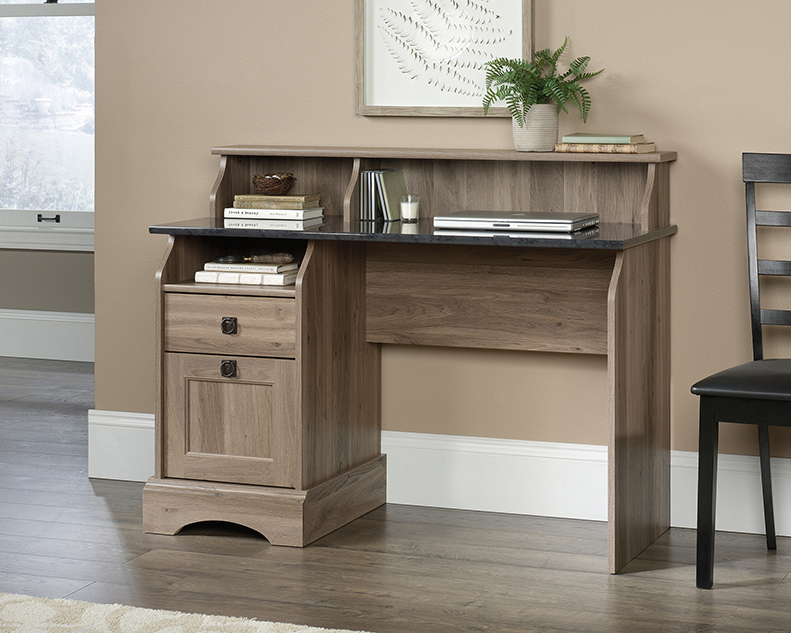 Sauder Graham Hill Desk Home Office Furniture Autumn Maple Finish